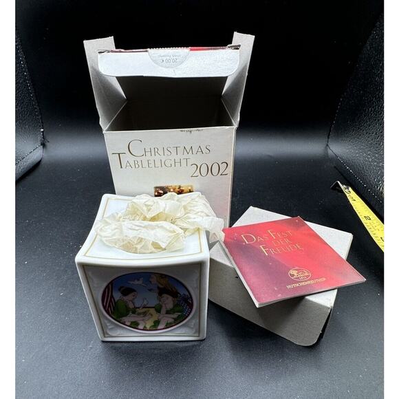 Vintage 2002 Brand NEW WEIHNACHTS Porcelain Candle Holder In Box! - Picture 5 of 11